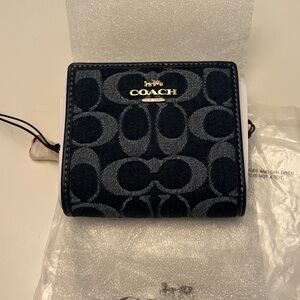 Coach Dark Denim Signature Wallet